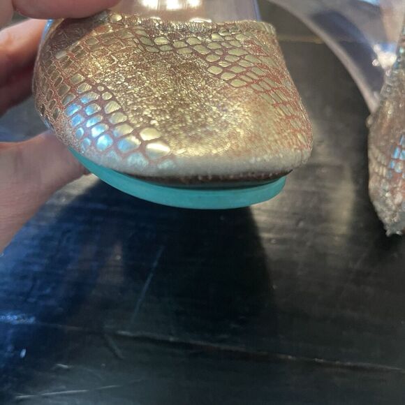 Tieks Wild Copper Ballet Flats Shoes Women Teal Bronze Size 8 - Picture 11 of 13